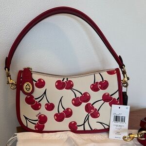 Coach Cherry Swinger Handbag New CZ492
